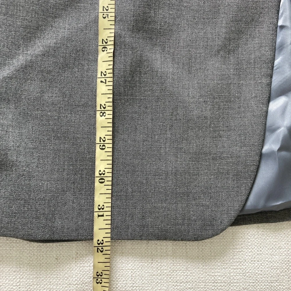 Haggar Suit Mens 50R Gray 2 Button Polyester Rayon Pants 42W 30L